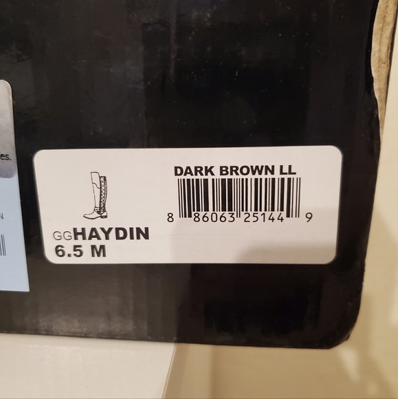 G By Guess Women's Haydin Riding Boot In Brown 6.5 Brand New In Box NWOT - Picture 5 of 8